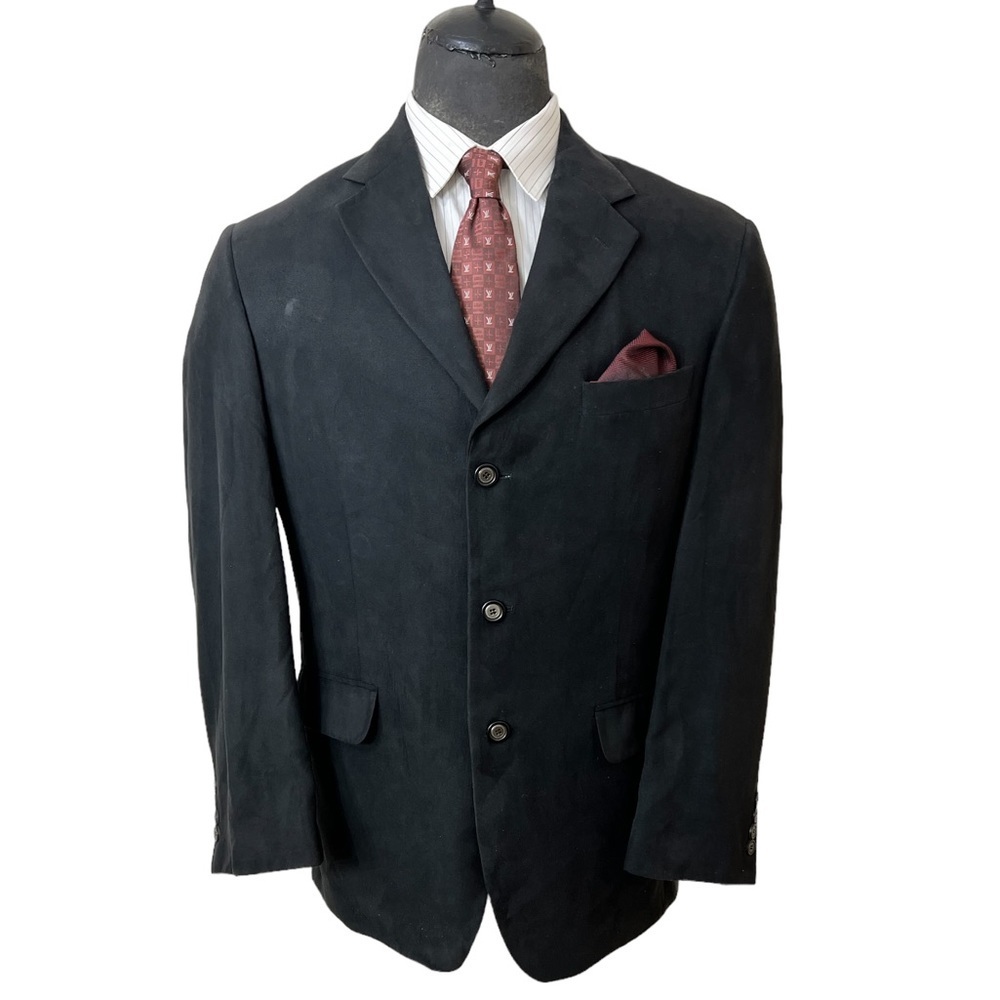 Gianfranco Ruffini Italy Mens Suede Blazer Size 40R. No Vent in rear☑️